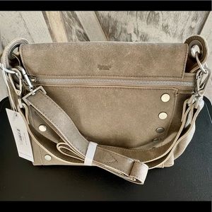 Hammitt Bryant Pewter Purse Medium Handbag Shoulder Bag Silver Hardware NWT